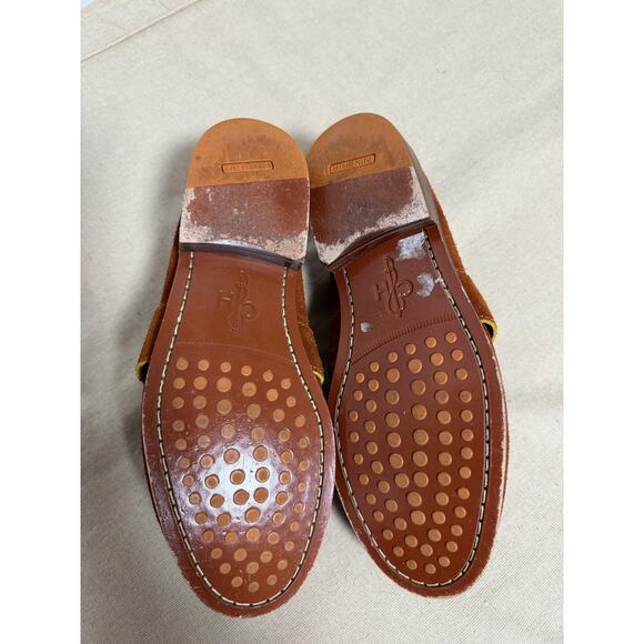 Cole Haan Shoes Loafers Mens Size 7M Brown Suede Penny Driving Moccasin Slip On - Picture 4 of 7